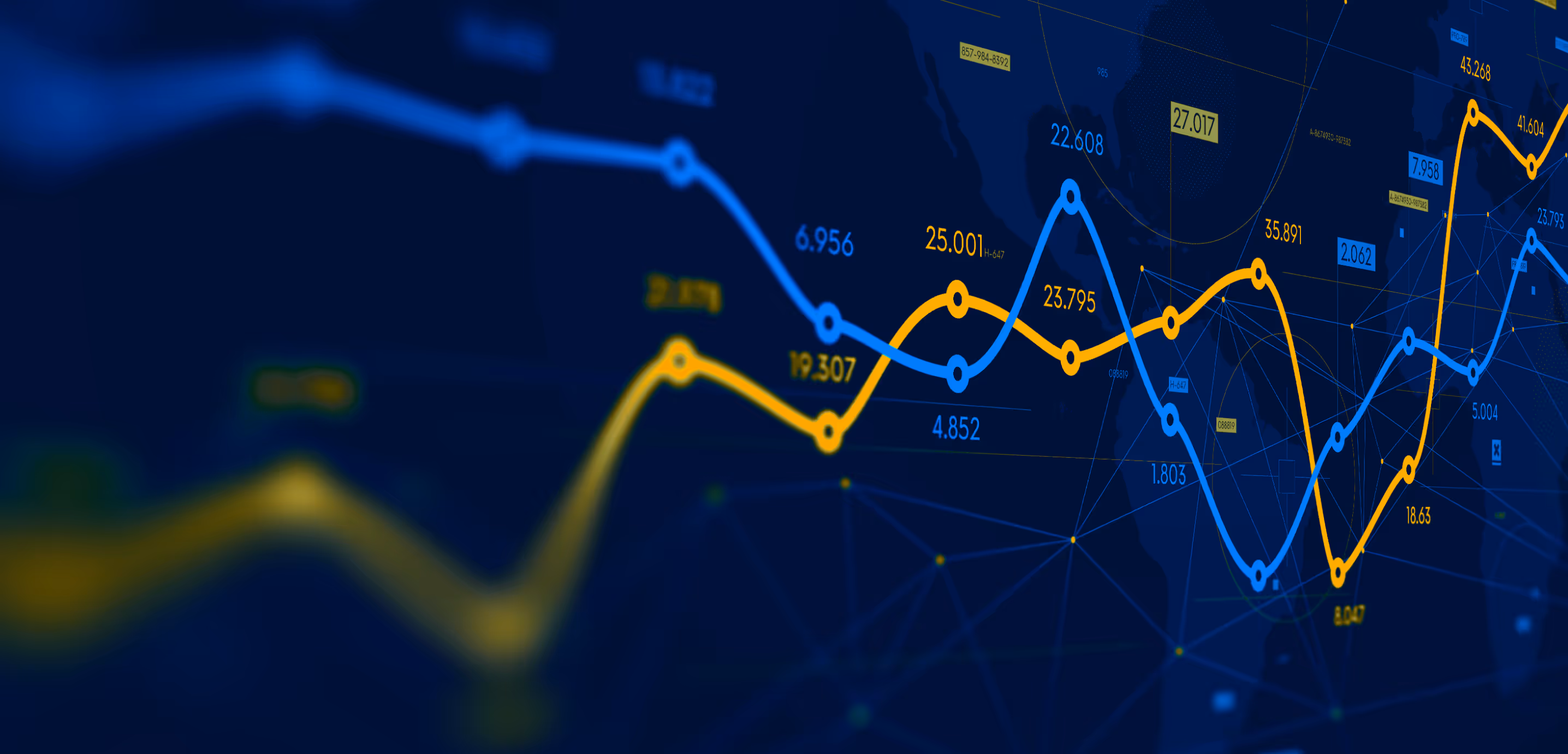 Revenue growth charts trending upward